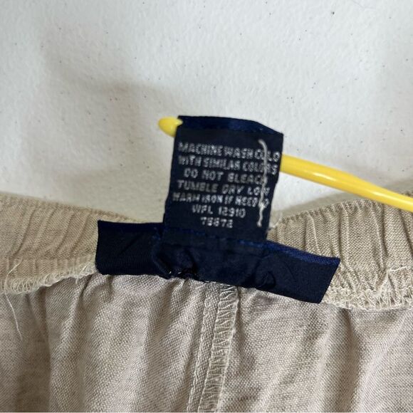 Venezia Linen Embroidered Sleeveless Top Elastic Drawstring Pants Women 18/20 - Picture 15 of 15